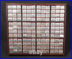 144 Antique TRU-VUE Films 3-D 3D Three Dimensional Collection Lot Silver Boxes