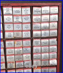 144 Antique TRU-VUE Films 3-D 3D Three Dimensional Collection Lot Silver Boxes