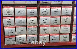 144 Antique TRU-VUE Films 3-D 3D Three Dimensional Collection Lot Silver Boxes