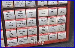 144 Antique TRU-VUE Films 3-D 3D Three Dimensional Collection Lot Silver Boxes