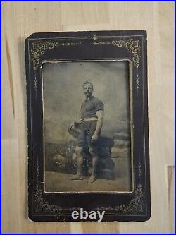 1880s CUBAN BASEBALL PLAYER FERROTYPE/TINTYPE CABINET ORIGINAL Photo 599