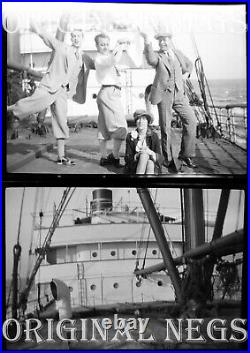 1920s Lot 125 Film Negs CRUISE HAVANA CUBA Playa Marianao Casino Bathing Beach