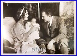 1932 John Barrymore Delores Costello Baby Boy Photo Hollywood Movie Legends Film