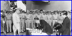 1945 Sept 2 Lot of 4 Rare B&W Film Negatives Japanese Surrender in Tokyo Bay