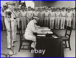 1945 Sept 2 Lot of 4 Rare B&W Film Negatives Japanese Surrender in Tokyo Bay