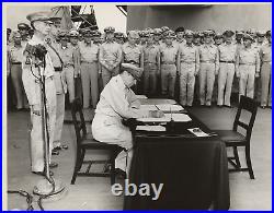 1945 Sept 2 Lot of 4 Rare B&W Film Negatives Japanese Surrender in Tokyo Bay