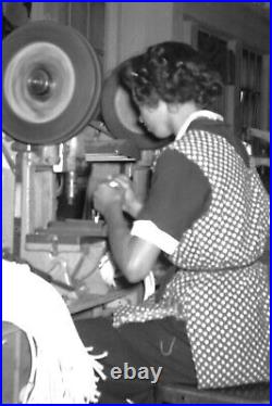 1950s African American Factory Worker Girls Vintage Photo Film Negative LOT 100+