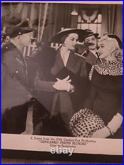 1953 Gentlemen Prefer Blondes Hollywood Movie Marilyn Monroe Jane Russell Photo