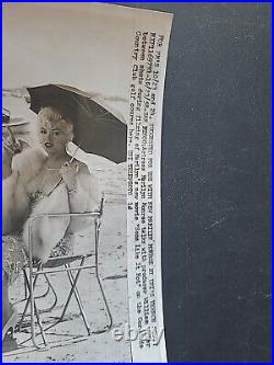 1958 Marilyn Monroe Photo Proof From The Film Some Like It Hot Stamped