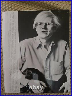 1975 Andy Warhol Photo Artist Film Maker New York Photo Painter Legend Rare