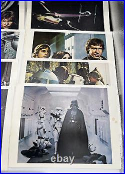 1977 Set of 15 Star Wars 8.5 x 11 Movie Still Images In Color & Black & White