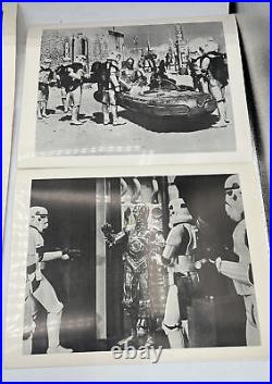 1977 Set of 15 Star Wars 8.5 x 11 Movie Still Images In Color & Black & White