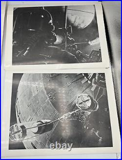 1977 Set of 15 Star Wars 8.5 x 11 Movie Still Images In Color & Black & White