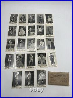 23 Antique Kings & Queens Of The Movie Promo Cards Orange-Crush Charlie Chaplin