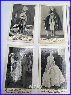 23 Antique Kings & Queens Of The Movie Promo Cards Orange-Crush Charlie Chaplin