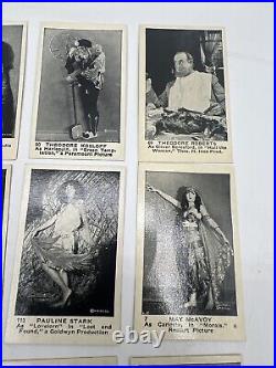 23 Antique Kings & Queens Of The Movie Promo Cards Orange-Crush Charlie Chaplin