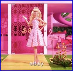 BARBIE THE MOVIE Pink Gingham Dress MARGOT ROBBIE Collectible Doll 2023 IN HAND