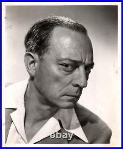 BUSTER KEATON ICONIC SILENT FILM MOVIE STAR COMEDY 1940s PORTRAIT ORIG Photo 651