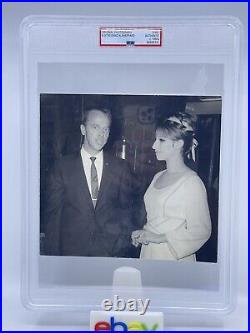 Barbara Streisand Alan Shepard Original Type I Photo PSA Authenticated 8x7.5