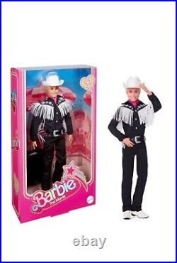 Barbie The Movie Collectable Ken Doll Black and White Western Outfit BNIB