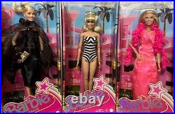 Barbie The Movie Doll Collection Lot Of 3 Iconic Dress Margot Robbie