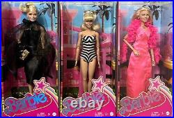 Barbie The Movie Doll Collection Lot Of 3 Iconic Dress Margot Robbie