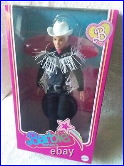 Barbie the Movie Collectible Ken Doll in Black And White Western Outfit