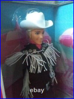 Barbie the Movie Collectible Ken Doll in Black And White Western Outfit