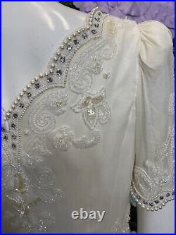 Bella Diosa Collection Ivory Vintage Wedding Dress 1920's 1930's Style