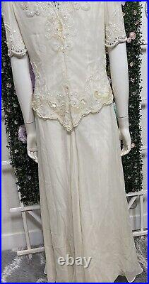 Bella Diosa Collection Ivory Vintage Wedding Dress 1920's 1930's Style