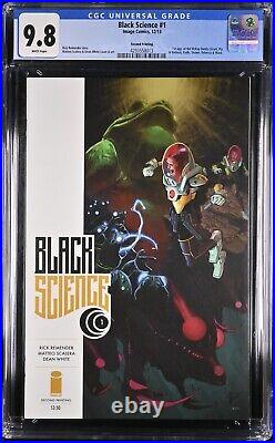 Black Science #1 CGC 9.8 RARE 2nd Print Low Census 1st app 2013 Image Comics