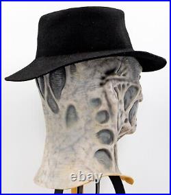 Black & White Foam Freddy Krueger Mask Head Movie Prop (One of a Kind)