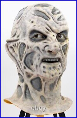 Black & White Foam Freddy Krueger Mask Head Movie Prop (One of a Kind)