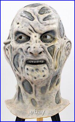 Black & White Foam Freddy Krueger Mask Head Movie Prop (One of a Kind)