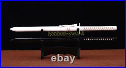 Black and White set Japanese Ninja Sword T10 Clay Tempered Ninjato from SK Movie