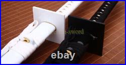 Black and White set Japanese Ninja Sword T10 Clay Tempered Ninjato from SK Movie