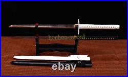 Black and White set Japanese Ninja Sword T10 Clay Tempered Ninjato from SK Movie