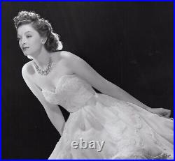 C1940 Myrna Loy Silk Gown Glamour I Love You Again Laszlo Willinger 11x14 Photo