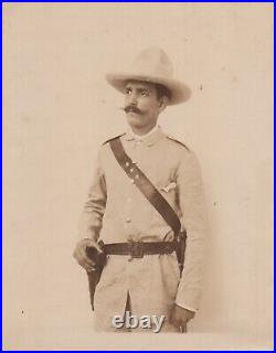 CUBAN CUBA SPANISH AMERICAN WAR OFFICER MAMBISES PORTRAIT 1880s Photo 204