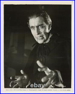 Christopher Lee Dracula Portrait 1958 Original withSnipe Hammer Films Horror Photo