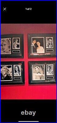 Classic Movie Stars Black And White Photo Plaque Lot 6