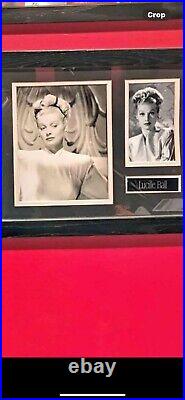 Classic Movie Stars Black And White Photo Plaque Lot 6