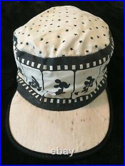 Collectible Vintage mickey mouse unisex black and white movie reel imaged hat