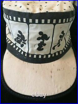 Collectible Vintage mickey mouse unisex black and white movie reel imaged hat