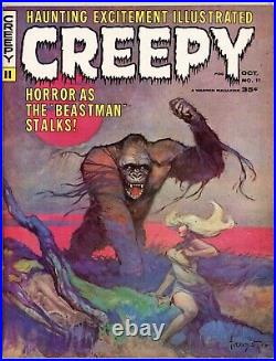 Creepy #11 (FN/VF 7.0) Classic Frank Frazetta Cover Horror Beastman 1966 Warren