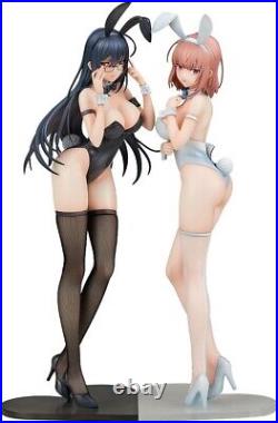 ENSOUTOYS Black Bunny Aoi and White Bunny Natsume 1/6 Plastic Figure Set Japan