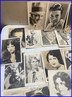 ESTATE Collection 1920-30s Silent Movie & Talkies Actors Publicity PHOTOS +AUTOS