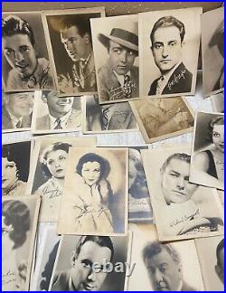 ESTATE Collection 1920-30s Silent Movie & Talkies Actors Publicity PHOTOS +AUTOS