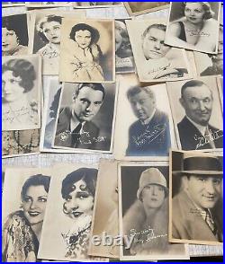 ESTATE Collection 1920-30s Silent Movie & Talkies Actors Publicity PHOTOS +AUTOS