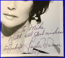 Elizabeth Taylor Warner Signed 8X10Personalize Glossy Photo Movie Actress No COA